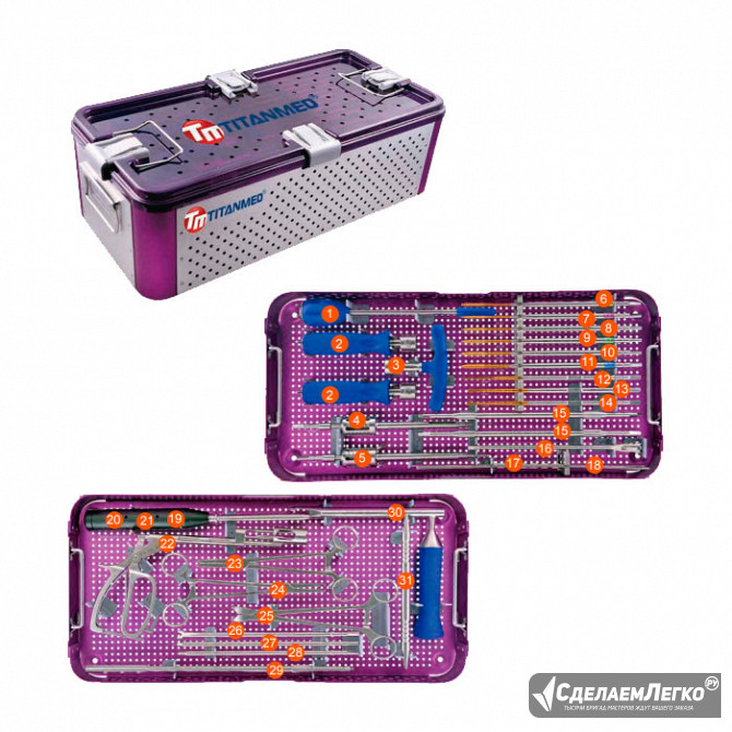 A27000 PLATINUM™ 5.5mm Комплект инструментов для установки транспедикулярной тораколюмбальной систем Москва - изображение 1