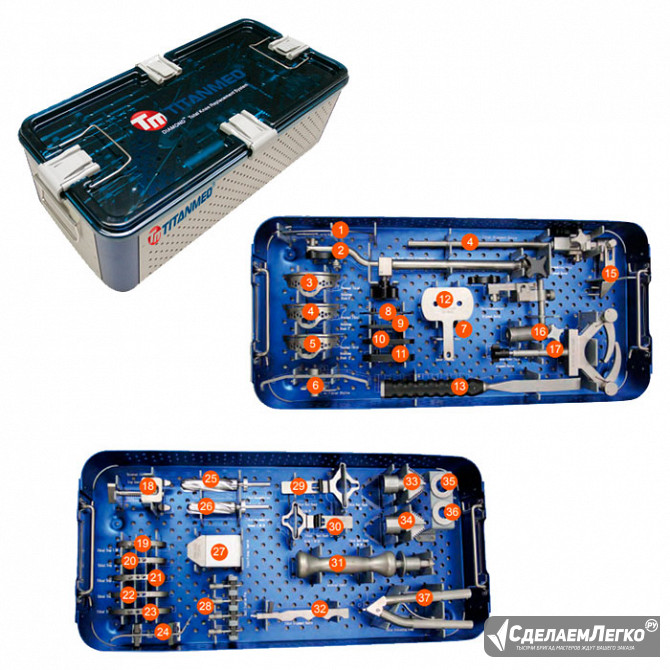 E02990 DIAMOND™ Комплект инструментов для эндопротезирования коленного сустава Москва - изображение 1