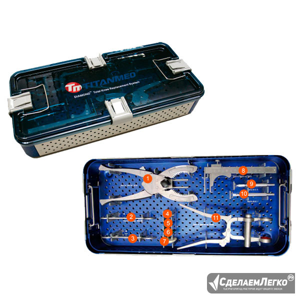 E04990 DIAMOND™ Комплект инструментов для эндопротезирования коленного сустава Москва - изображение 1