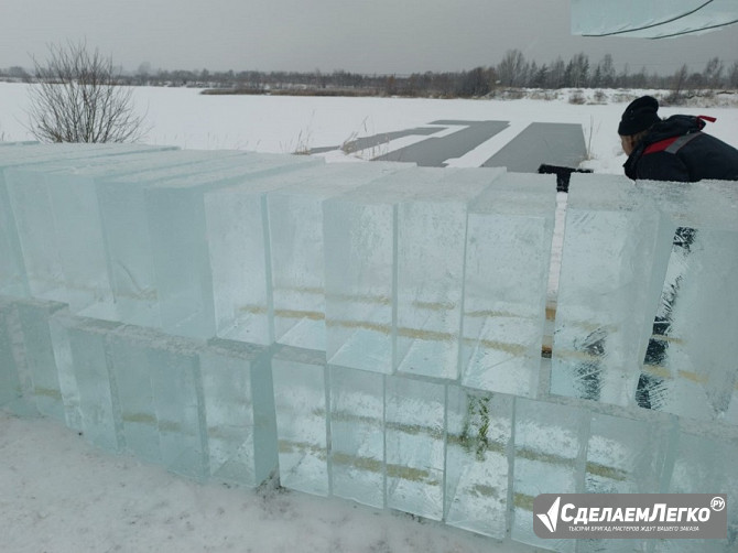 Лед,блоки льда для скульптур, лед строительный Москва - изображение 1
