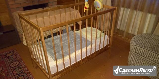 Детская кроватка с матрацем Солнечногорск - изображение 1