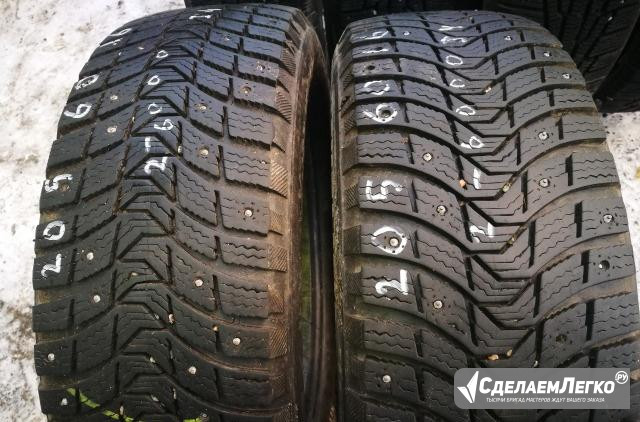 Шины бу 205 60 16 Michelin X-Ice North 3 2шт Санкт-Петербург - изображение 1