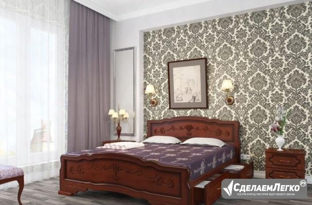 Кровать "Карина 6" с ящиками, с матрасом Белгород - изображение 1