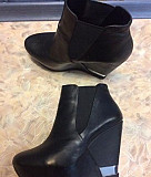 Zara ботинки на платформе кожа размер 39 Камышин