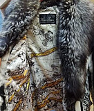 Шуба из меха козы с воротником из чернобурой лисы Северодвинск