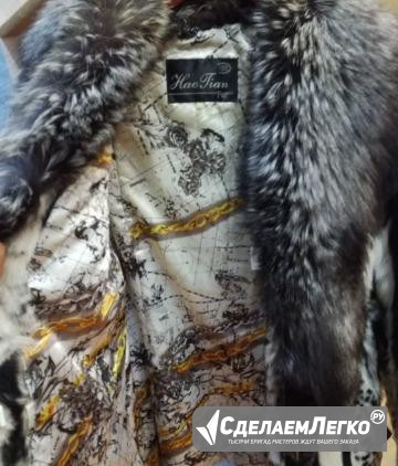 Шуба из меха козы с воротником из чернобурой лисы Северодвинск - изображение 1