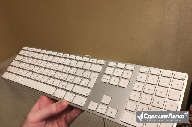 Клавиатура Apple MB110 Wired Keyboard White USB Москва - изображение 1