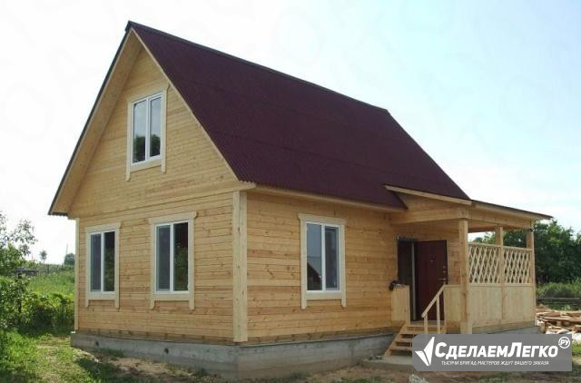 Сруб дома 6x7 м. С мансардой.Крыльцо 2x1.5 м Красноярск - изображение 1