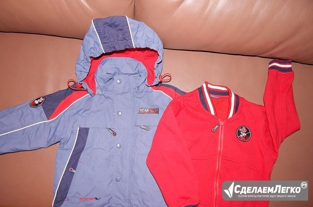 Куртка-ветровка-толстовка 3 в 1 рост 92-100 Омск - изображение 1