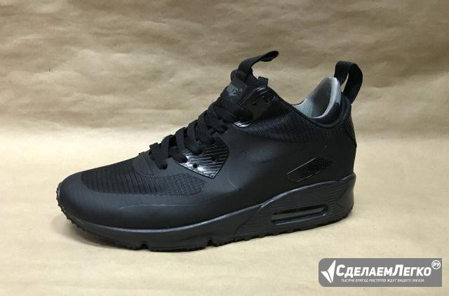 Кроссовки Nike Air Max 90 black зима Москва - изображение 1