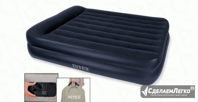 Двуспальная надувная кровать Intex Pillow Rest Нижний Тагил - изображение 1