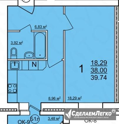 1-к квартира, 41 м², 7/10 эт. Владимир - изображение 1