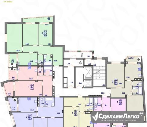 1-к квартира, 48.1 м², 6/13 эт. Белгород - изображение 1