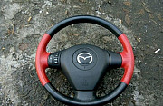 Руль кожа черный+красный Mazda RX-8 оригинал Москва