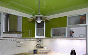 Натяжной потолок для кухни зеленый Санкт-Петербург