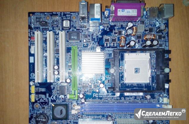 Материнская плата 754 GigaByte K8VM800M Воронеж - изображение 1