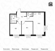 2-к квартира, 57.5 м², 12/15 эт. Москва