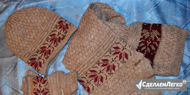 Комплект - Шарф, шапка, митенки Москва - изображение 1