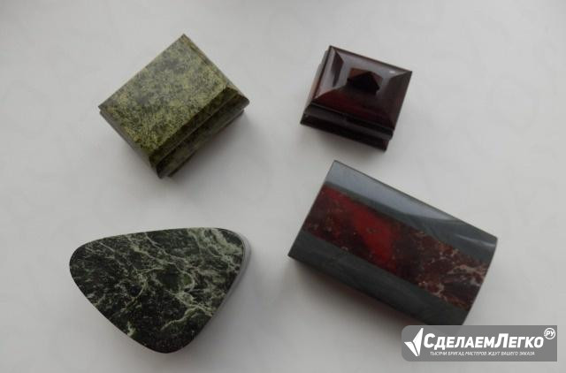 Подарок- шкатулка натуральный камень-яшма, жадеит Уфа - изображение 1