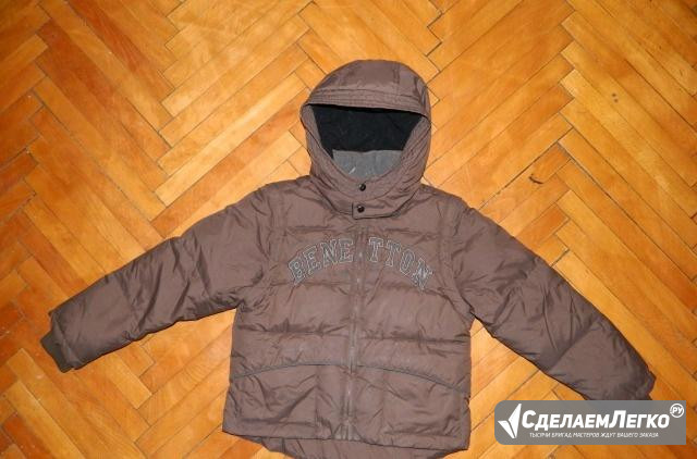 Куртка жилетка зимняя (пух) benetton 116 р-р Москва - изображение 1