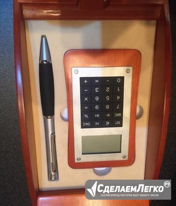 Набор подарочный ручка и калькулятор в коробке Москва - изображение 1