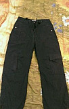 Летние штаны карго на рост 134 см цвет темно синие Березники