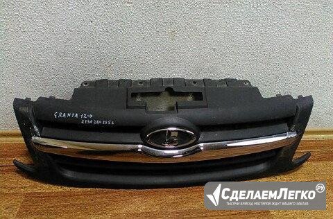 Решетка радиатора Lada Granta (12) накладка хром Москва - изображение 1