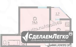 1-к квартира, 38 м², 13/17 эт. Липецк - изображение 1