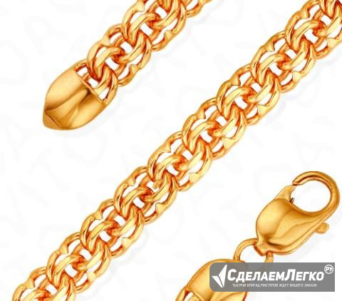 Золотая цепочка Бисмарк.Золото 585 Москва - изображение 1