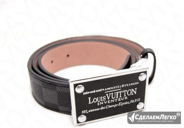 Мужской ремень LV Louis Vuitton inventeur damier a Москва - изображение 1
