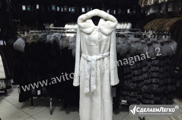 Длинная шуба из бобра. Италия. Артикул 13380 Москва - изображение 1