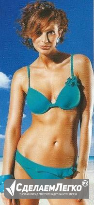 Купальник бирюзового цвета размер пуш-ап Москва - изображение 1