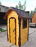 Деревянный туалет для дачи Клин