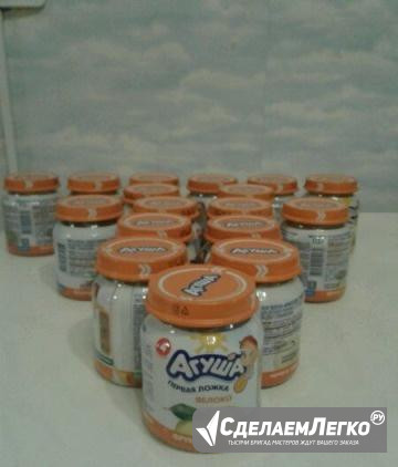 Пюре Агуша Яблоко, Груша, Микс 100 гр Москва - изображение 1