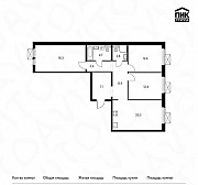 3-к квартира, 89.9 м², 13/25 эт. Москва