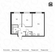 2-к квартира, 56.4 м², 9/16 эт. Москва