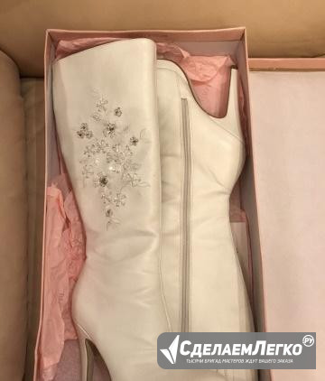 Белые свадебные сапоги Москва - изображение 1