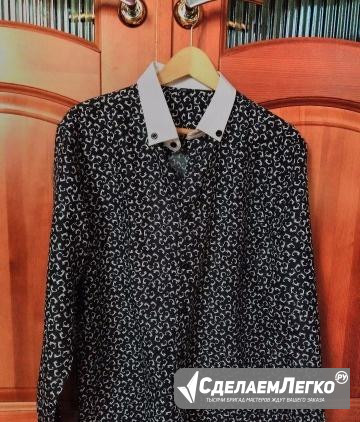 Мужская рубашка слим фит 50 размер Москва - изображение 1