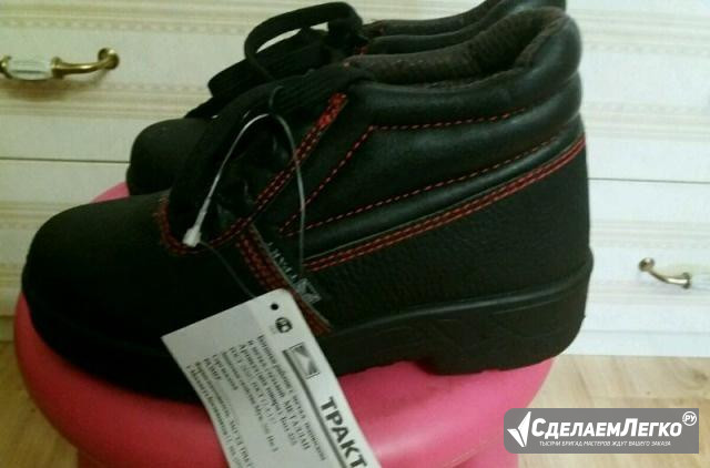 Ботинки кожаные монтёр с металлическими подноском Москва - изображение 1