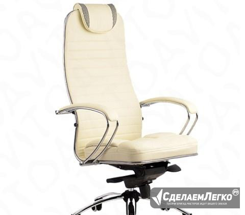 Кресло samurai KL-1 кожа бежевая Барнаул - изображение 1