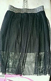 Юбка чёрная сетка школа 134-155 Yo teens Москва