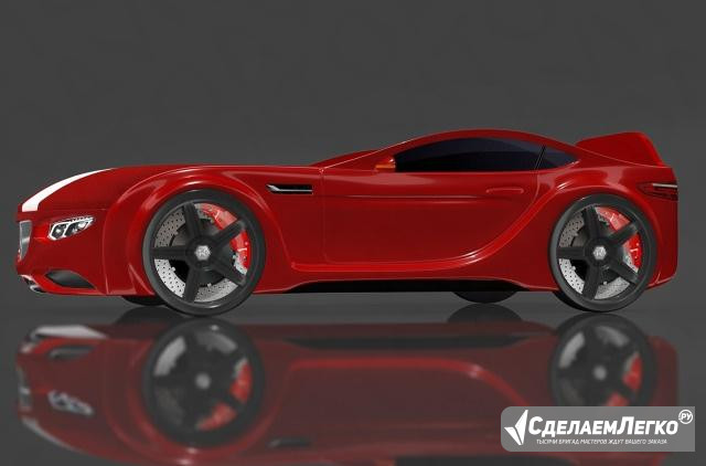 Кровать-машинка Junior AMG красная детям RM39 Краснодар - изображение 1