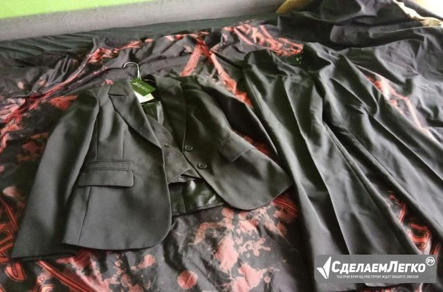 Костюм (брюки, пиджак, жилетка) чёрный Лаура Скот Москва - изображение 1