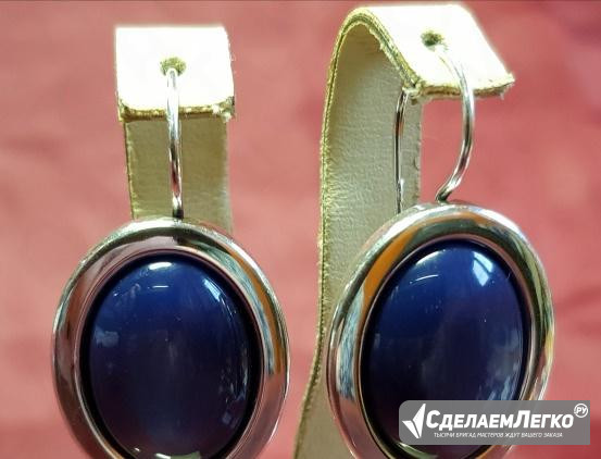 Серьги Серебро 925 с Улекситотом Нижний Новгород - изображение 1