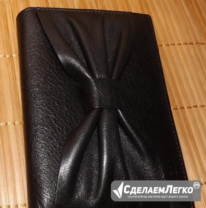 Женская кожаная обложка паспорт B. Wero red/black Москва - изображение 1