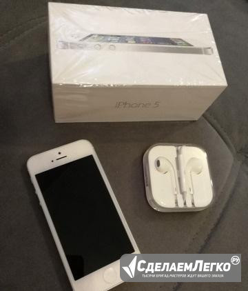 iPhone 5 16 гб белый Санкт-Петербург - изображение 1