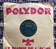 Пластинка 78 об. Polydor. Германия Москва
