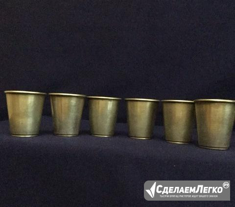 Стопки водочные (875 проба) 6 шт,СССР, 50-е гг Москва - изображение 1