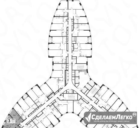 3-к квартира, 91 м², 3/39 эт. Москва - изображение 1