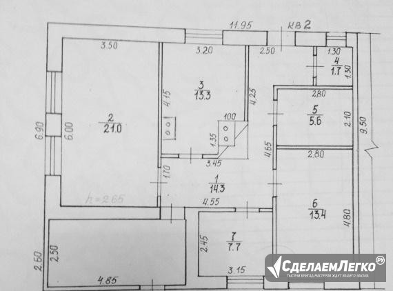 Коттедж 71 м² на участке 7.8 сот. Новобурейский - изображение 1